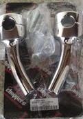 La choppers la-7401-05 5.5" rise mohawk top pull back risers chrome 1" bars