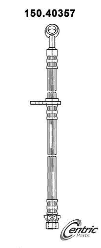 Centric 150.40357 brake hose, rear-brake hydraulic hose