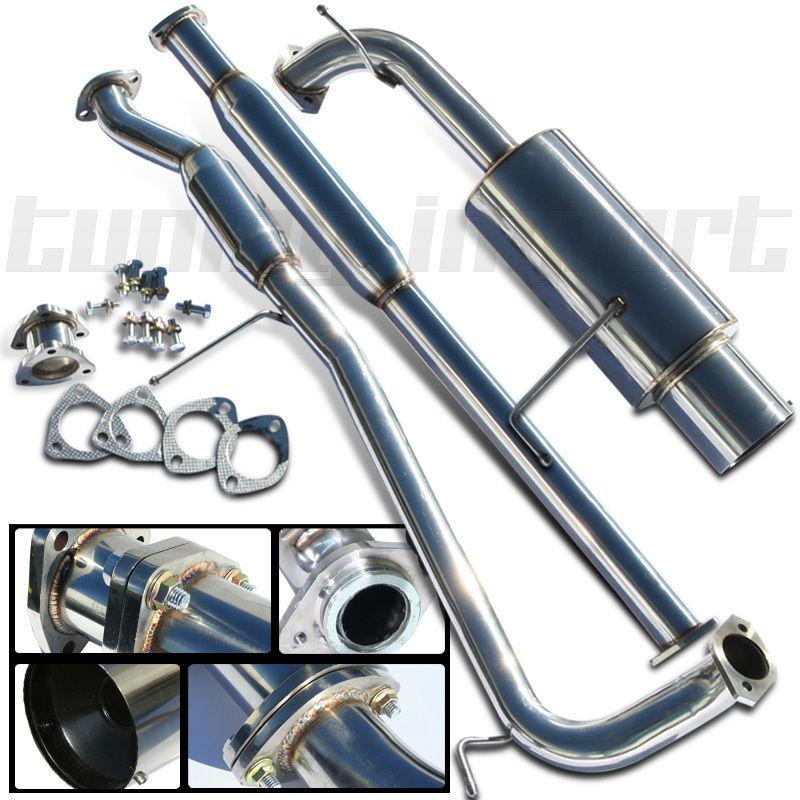 Honda 98-02 accord cg2 f23 catback exhaust system muffler stainless steel sohc