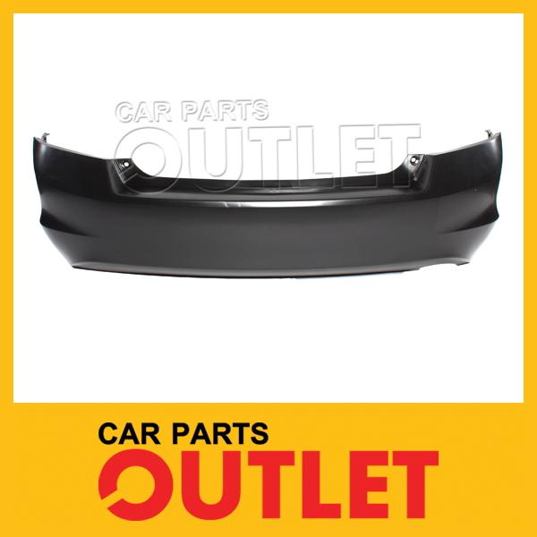 2008-2011 accord 4dr 4cyl rear bumper cover new ho1100254 matte black non primed