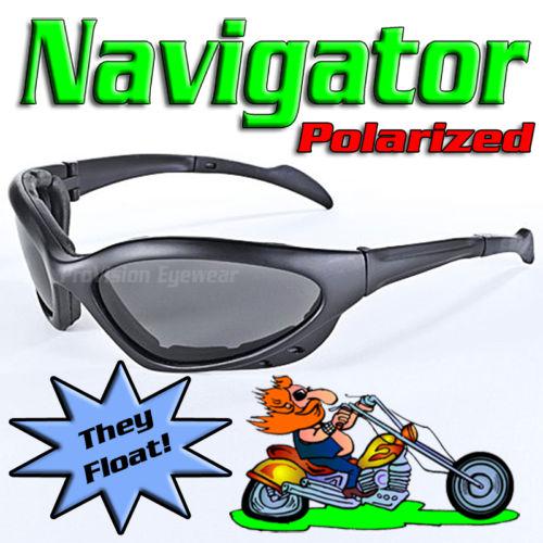 Polarized foam padded motorcycle biker atv boating safety riding sunglasses 