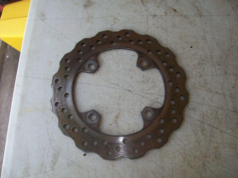 2007 kawasaki ninja zx6r rear brake rotor / brake disk 