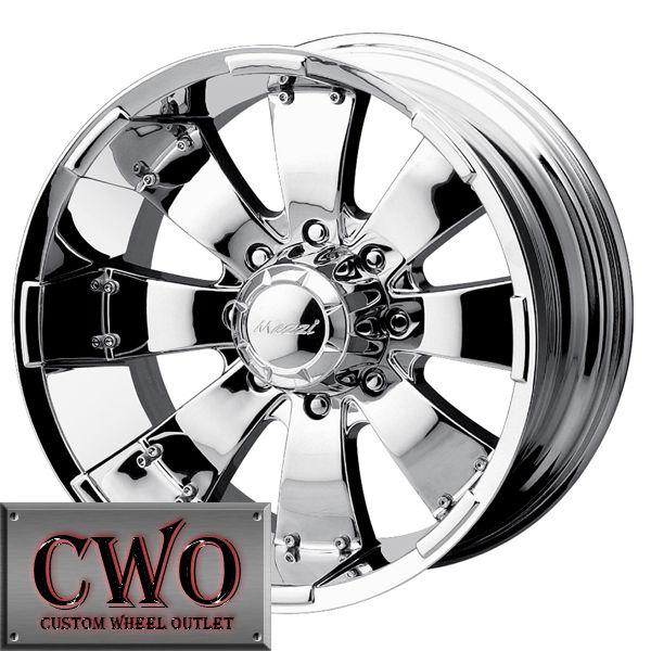 20 chrome mazzi hulk wheels rim 6x139.7 6 lug chevy gmc 1500 tundra titan sierra