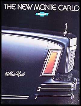 1978 chevy chevrolet monte carlo brochure 14 pp mint