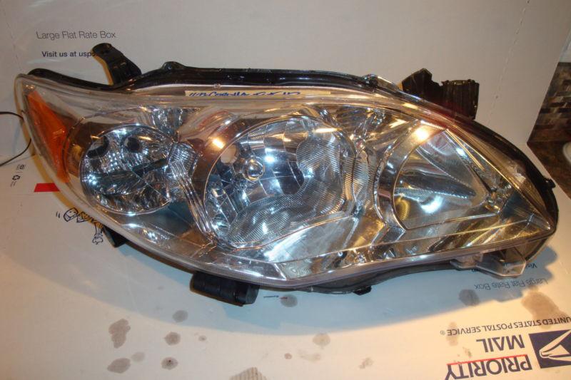 *factory*oem* 2011 2012 11 12 toyota corolla right headlight chrome