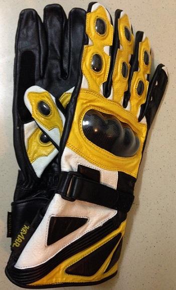 Motorcycle motorbike racing gloves cowhide leather