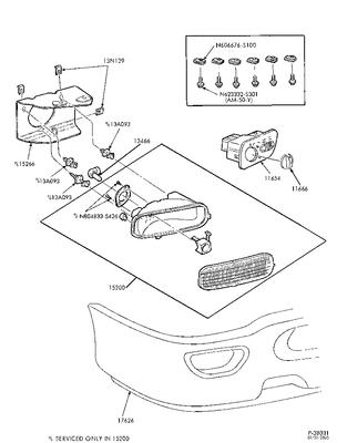 1l8z15266aa ford bracket - fog lamp