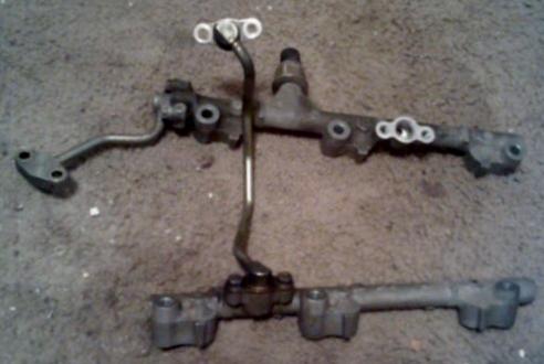 Fuel rail set 3.5l with pressure sensor oem *free shipping*