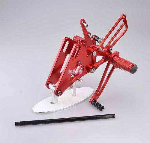 Red cnc adjuster footrest racing rearset for honda cb400 vtec 1992-1998