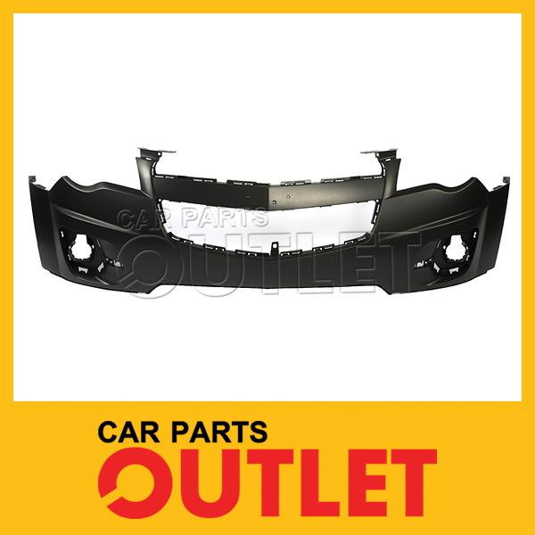 2010-2012 chevy equinox front bumper cover primered black ltz w/o lower valance