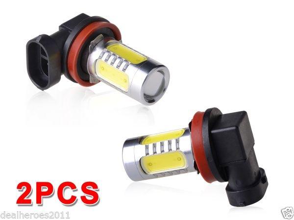 2 pcs h8 21w super bright white fog head powerful driving car light bulb lamp