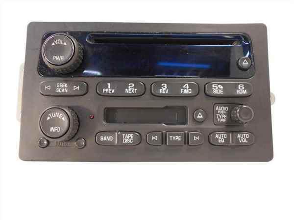 05 silverado sierra envoy cd cassette radio player oem