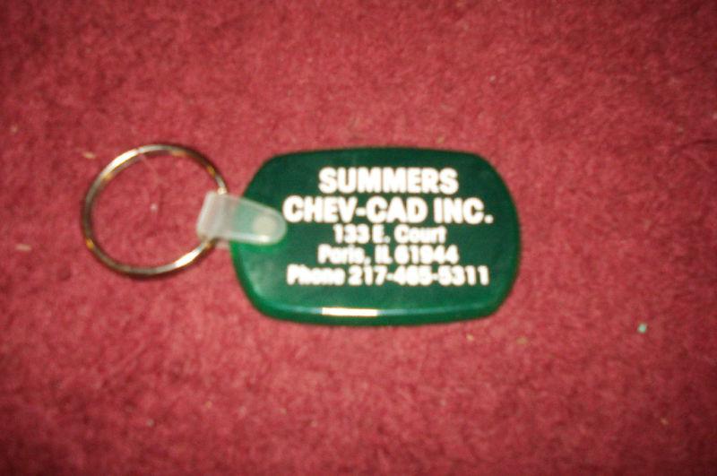 Cadillac corvette chevelle impala corvair camaro nova truck van green key chain 