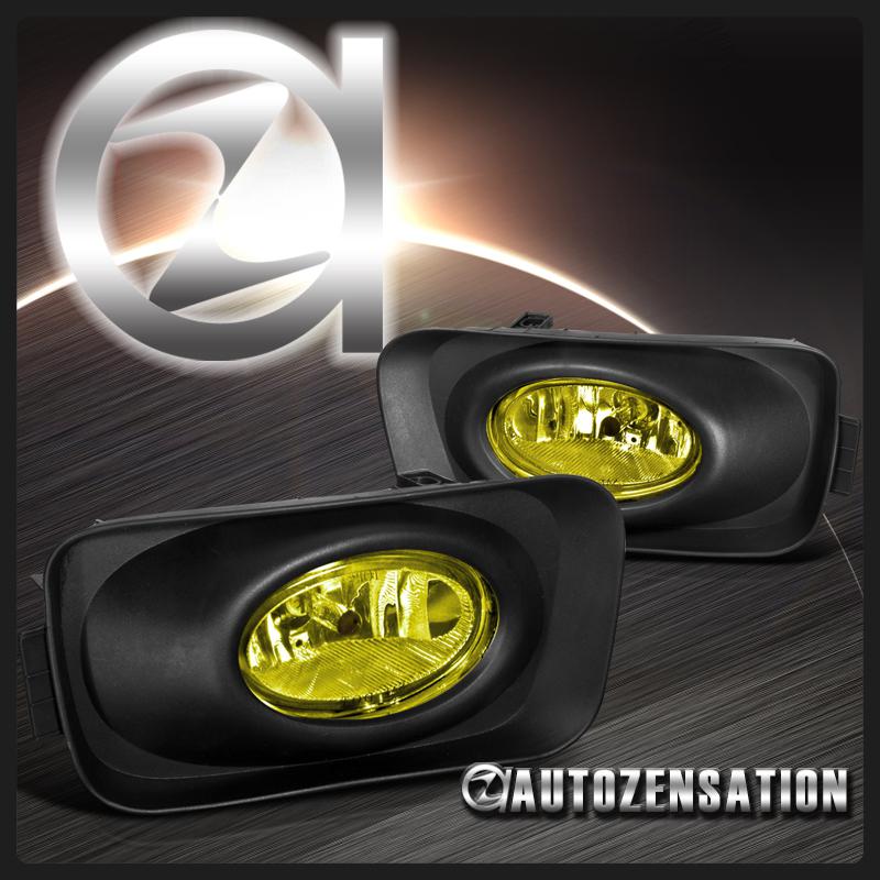 04-05 acura tsx yellow bumper fog lights w/ switch wiring bulb