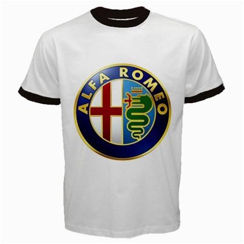 Alfa romeo motor car automobile white t-shirt (s-xxl size)