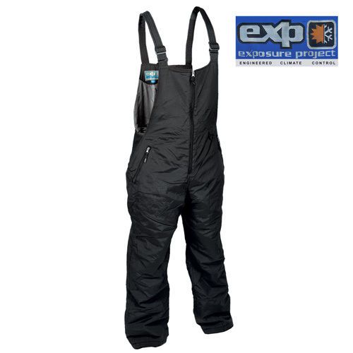 Brent insulated bibs snow pants - black - adult large