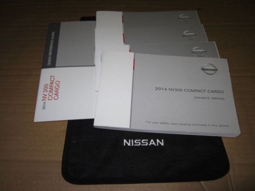 2114 nissan nv200 compact cargo owners manual  (oem) - j1151