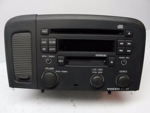 Volvo oem hu-611 cd cassette radio dash tuner s80 99 00 01 02 03 04 w pocket