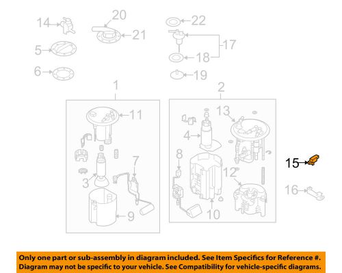 Subaru oem 08-09 impreza vapor canister-pressure sensor 22627aa280