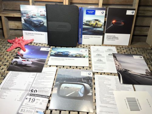 2015 bmw m4 convertible owners manual + navigation book + $87k mrsp (buy oem new