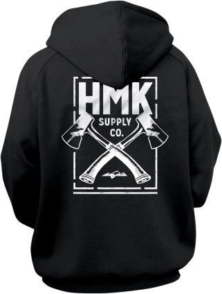 Hmk cross mens pullover hoody black