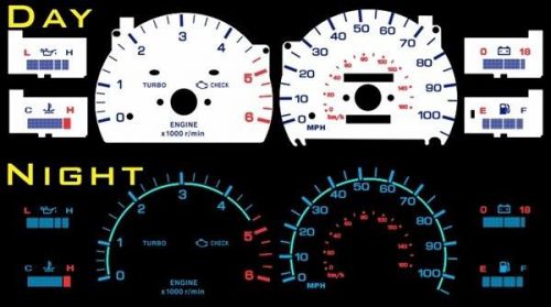 Toyota hilux surf white face glow gauge 1989 1990 1991 1992 1993 1994 1995
