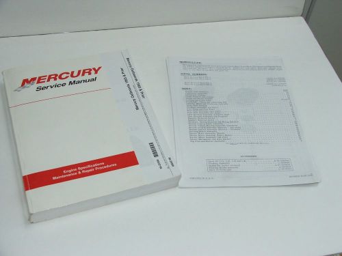 Mercury outboard service manual - 1940 thru 1965  - kiekhaefer - parts list mk55