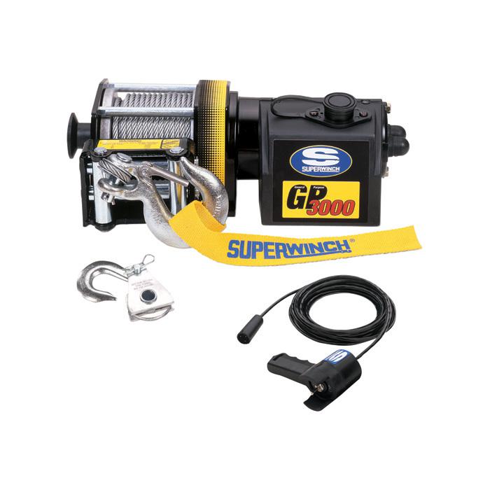 Superwinch 12v dc electric winch-3000-lb cap #1330200