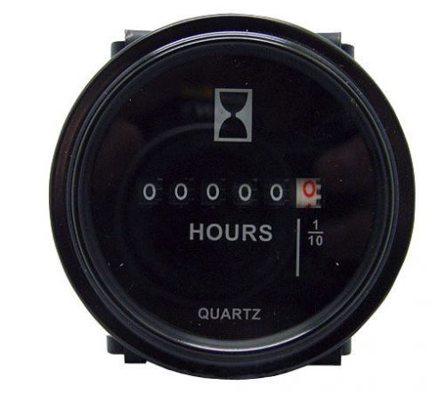 12v 24v 36v hour meter for marine boat engine 2&#034; round gauge