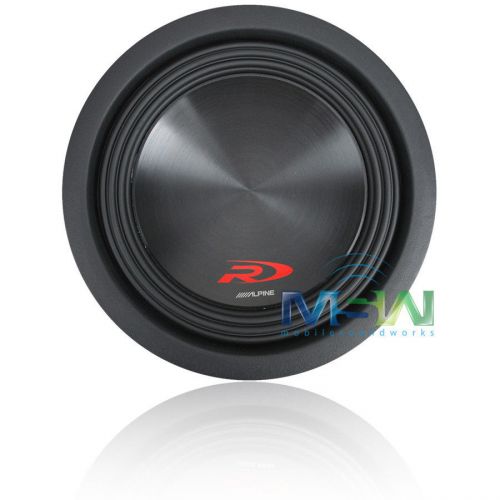 Alpine® swr-8d2 8&#034; dual 2-ohm type-r car audio subwoofer sub woofer d2 350w rms