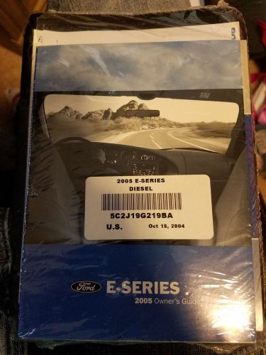 New 2005 ford e-series e-150, e-250,e-350, e-450 owners manual guide sealed