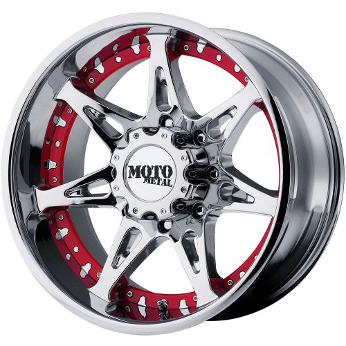 18x9 chrome moto metal mo961 8x180 +18 rims federal couragia mt 275/65/18 tires