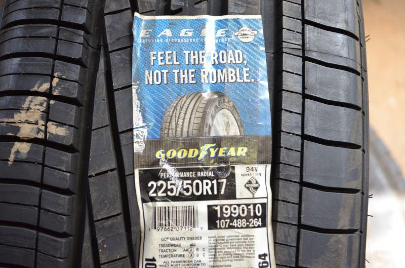 1 new 225 50 17 goodyear eagle responseedge tire
