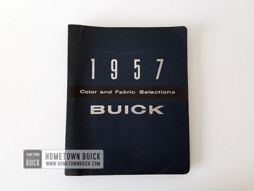 1957 buick colors &amp; fabrics showroom album super rare