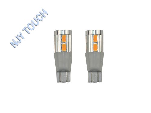 2pcs green t10 5370 10smd w5w 2825 158 192 194 wedge car tail led light bulbs