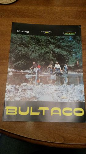 Vintage original bultaco matador mk2 lobito campera brochure