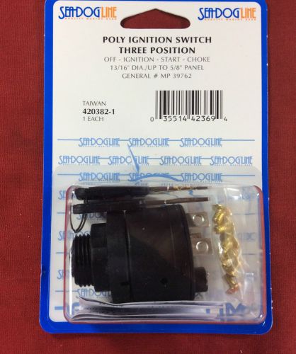 Ignition switch outboard boat marine 3 position &amp; push to choke seadog 420382-1