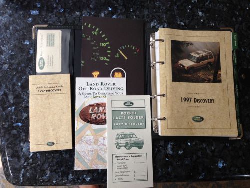 Landrover discovery series i owners manual, portfolio, &#039;97