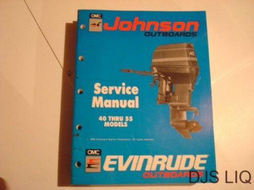 1990 oem johnson evinrude outboard 40-55 hp service manual dg187