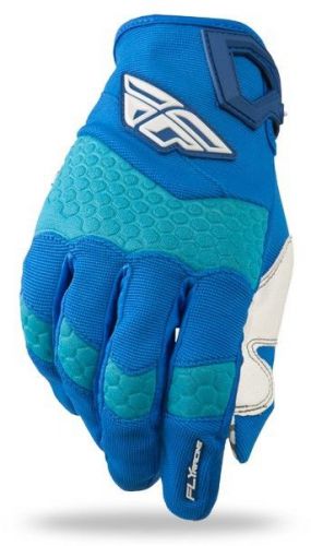 Fly racing f16 2014 mens mx/offroad gloves blue/light blue xs