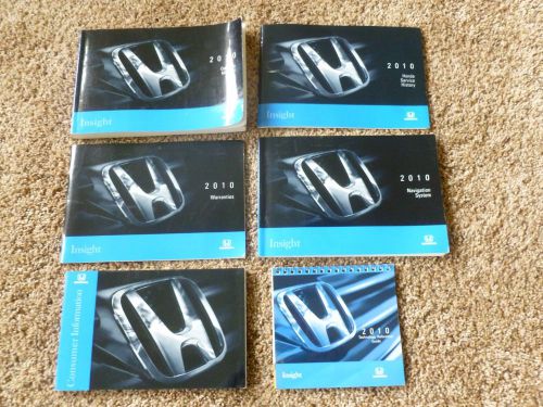 2010 honda insight owners owner&#039;s manual set reference guide  free shipping