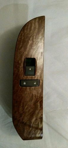 07-13 chevrolet tahoe yukon right front door window switch wood trim 15906882