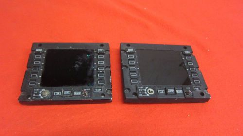 Lot of 2 broken combat aircraft control panel apache mfd bezel f16 f15 simulator