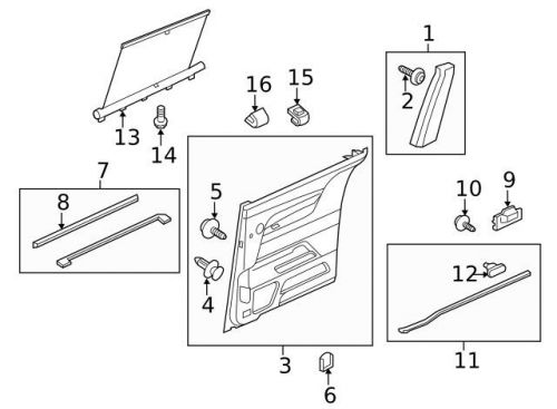 Genuine 2011-2016 honda odyssey sunshade 83730-tk8-a01