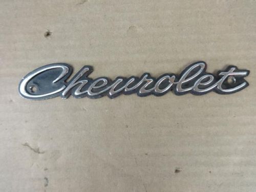 1966 - 1975 vintage chevrolet script emblem - good condition