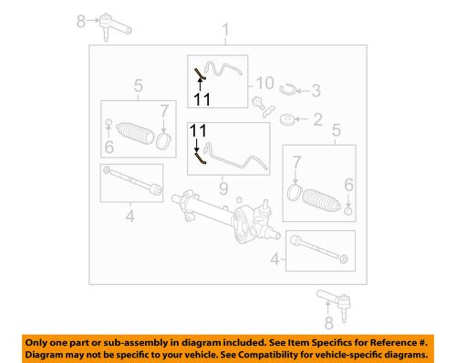 Gm oem steering gear-pipe kit seal 26081619