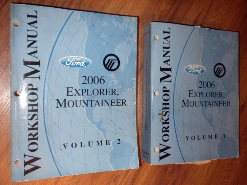 2006 ford explorer mercury mountaineer factory workshop repair manual set 2vol.