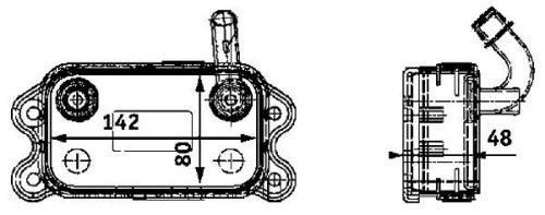 Behr hella service engine oil cooler fits 1998-2007 volvo c70,v70 s60