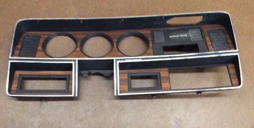 81-93 dodge truck dodge ram woodgrain  cluster bezel dash bezel ram charger oem