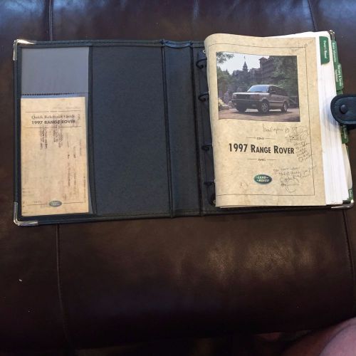 1997 range rover full size owners manual set with case land rover oem